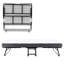 Lit pliant avec matelas en mousse apaisante: 75 po x 45 po, structure en métal, housse de rangement, lit à roulettes facile à utiliser: utilisation