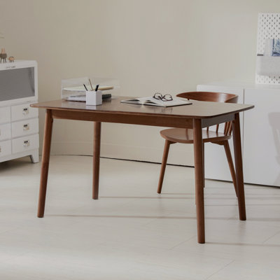 Wooden Writing Desk Solid Wood Workstation For Home Office