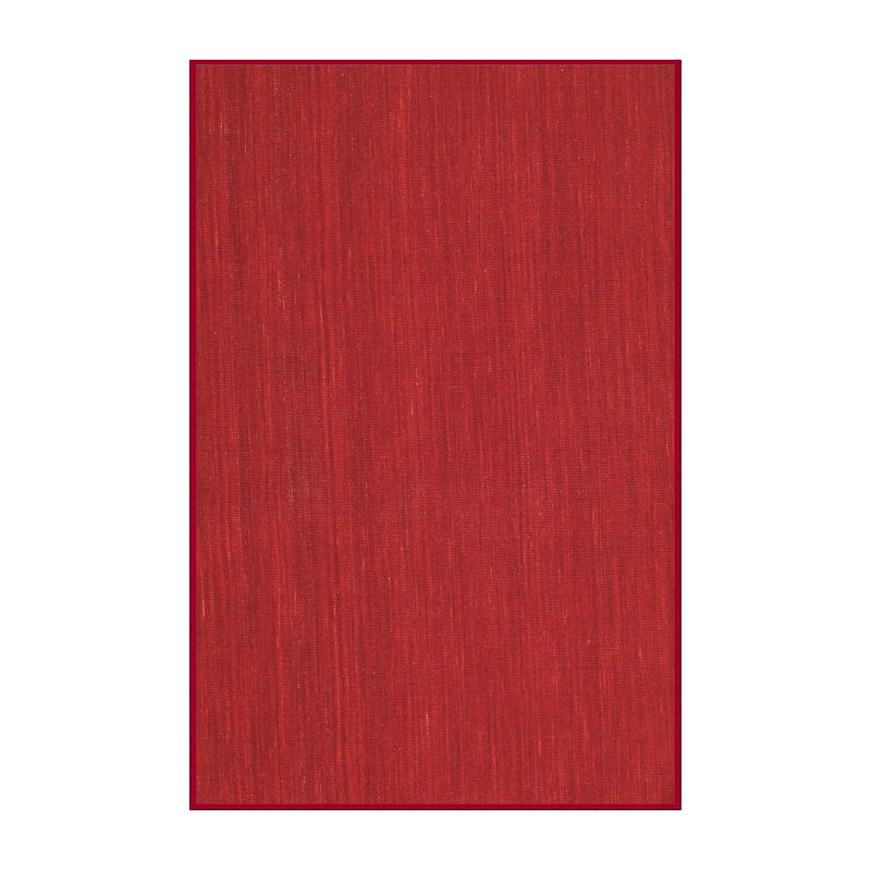 Tapis contemporain rouge, Rectangle 5 pi x 7 pi