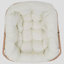 Chaise berçante d'extérieur en osier avec coussin Barton-100852012