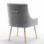 Chaise d'appoint en velours beige Baudel-1563904542