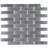 Iron 11.23 in. x 12.8 in. Brick Joint Matte Stainless Steel Mosaic Tile