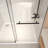 50-54" X 76" H Frameless Sliding Shower Door, 5/16" (8Mm) Clear Tempered Glass, Stainless Steel Frame-123404449