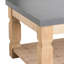 Table basse 47,8 x 28 x 18,8 po - Élévation gracieuse en béton et en bois 47,8 x 28 x 18,8