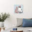 Reproduction d'art sur toile bleue-1450700108