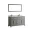  Ensemble de meuble-lavabo double 60 "avec miroir 60"-707484719