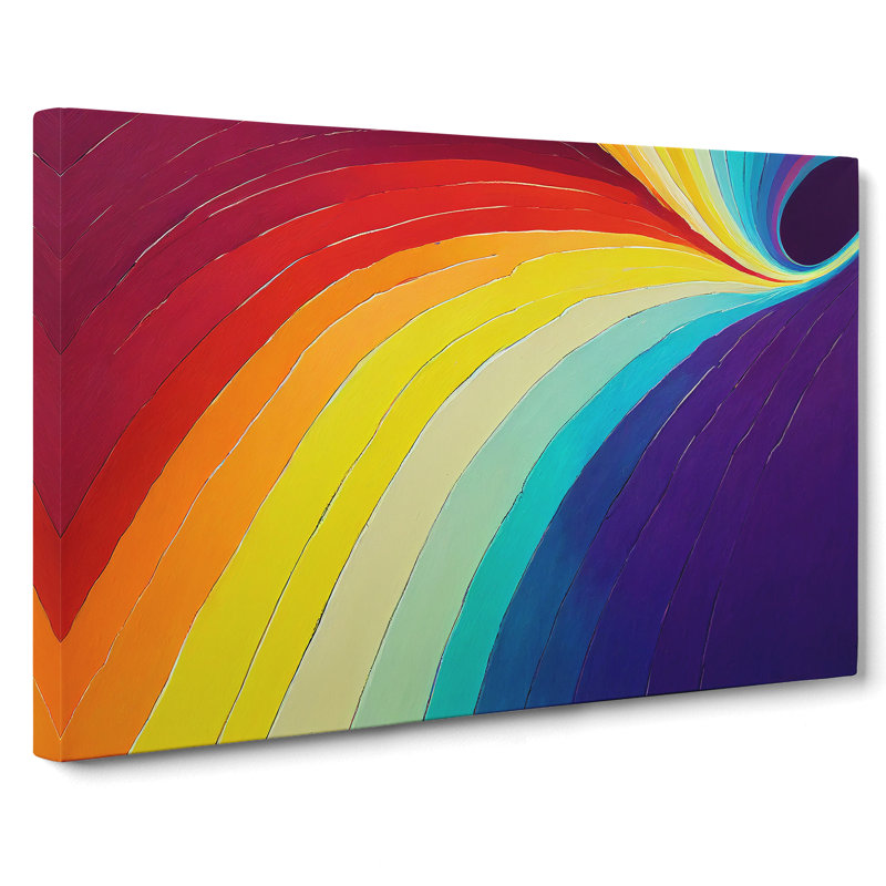 Rainbow Art Painting Vol.3 Abstract - Wrapped Canvas, 35cm H x 50cm W x 3cm D