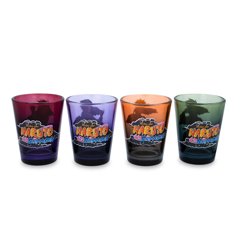 Naruto Shippuden Team 7 Multicolor Glass Shot Set