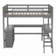 Lit mezzanine double avec tablettes Giselly par Harriet Bee-86804140
