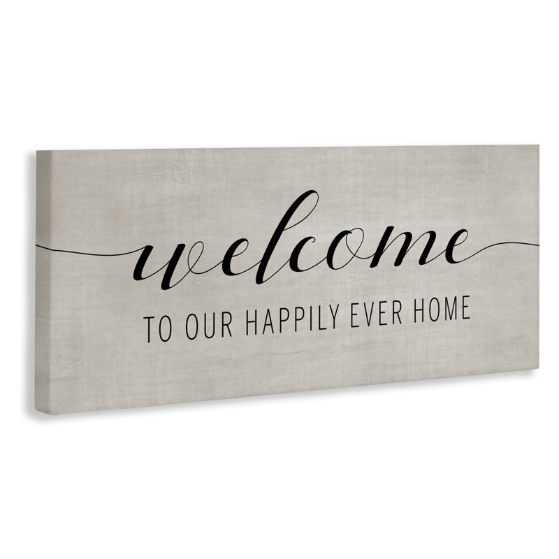Happily Ever Home Welcome, conception par Amanda Murray, H 13 po x l 30 po