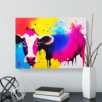 Cow Splash Vol.5 - Wrapped Canvas Painting