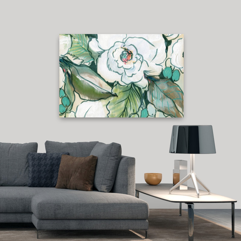 Art floral contemporain Sage Garden, H 48 po x l 32 po