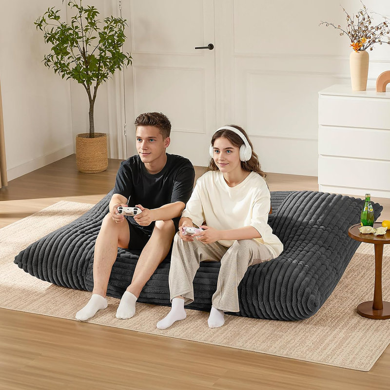 Fauteuil à billes surdimensionné convertible - votre endroit confortable pour la détente et le temps en famille