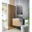 Ensemble de meuble-lavabo mural flottant avec porte-serviettes-884150727