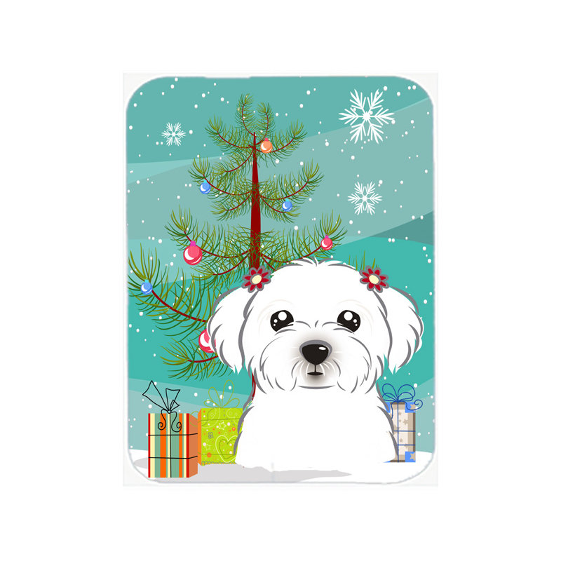 Planche à découper en verre de caroline et verre maltaise Under the Christmas Tree