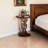 Harrell Pedestal Base With Round Tabletop Nightstand