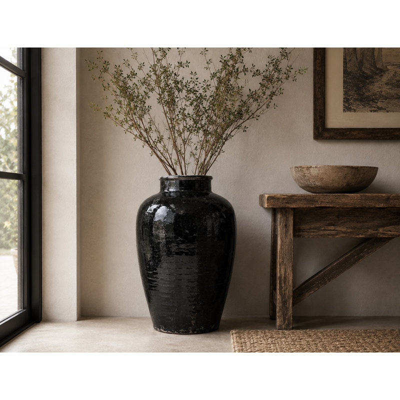 Handmade Earthenware Floor Vase