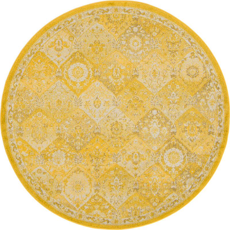 Abstract Area Rug, Round 183cm