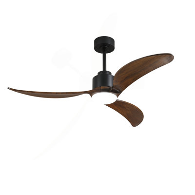 60" Ceiling Fan With LED Light Remote Control,Quiet DC Motor 6 Speed Levels,Adjust Height( 2 PCS Rod) Reversible Ceiling Fan, For Patio Living Room, Bedroom, Office,Indoor.
