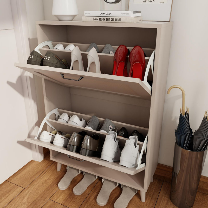 Range-chaussures pour hall d'entrée - Organisateur de rangement pour chaussures stable et spacieux, conception facile d'accès