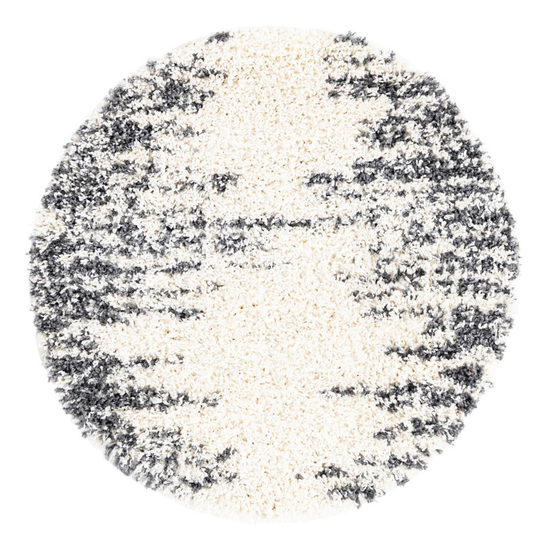 Knupp Abstract Indoor Rug, Round 3'3"