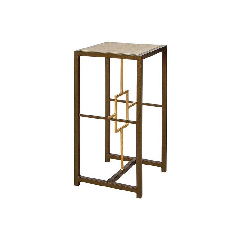 Fifth Square Pedestal Plant Stand, Lite Travertine