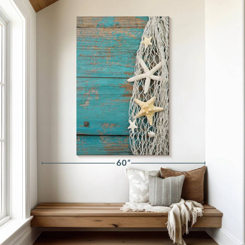 Aletra Starfish In Tangled Net, 51" H x 34" W