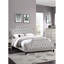 Lit double avec revêtement en polyfibre gris, tête de lit à boutons et chambre à coucher contemporaine-1975238650-1975238651
