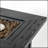 28-Inch Iron Square Propane Fire Pit Table