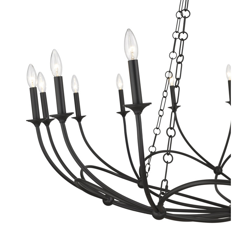 16 - Light Dimmable Empire Chandelier