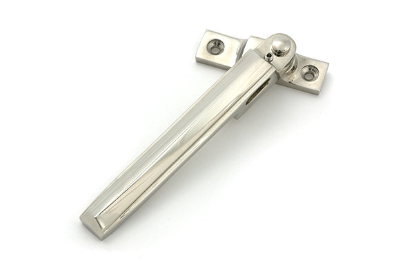 Art Deco Night-Vent Locking Fastener, Polished Nickel