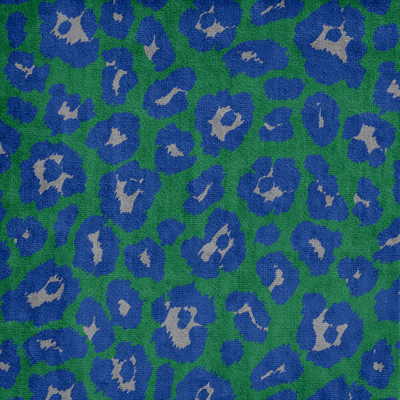 Holderness Beach Towel, Green/Silver/Blue, Polyester/Cotton Blend