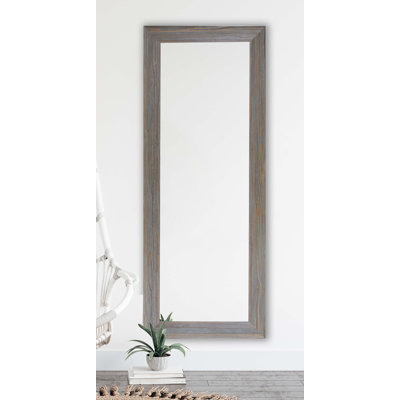 Steffani Wood Flat Wall Mirror