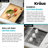Kore™ ADA Workstation 16 Gauge Stainless Steel Single Bowl Kitchen Sink with Accessories-118853015-118853016