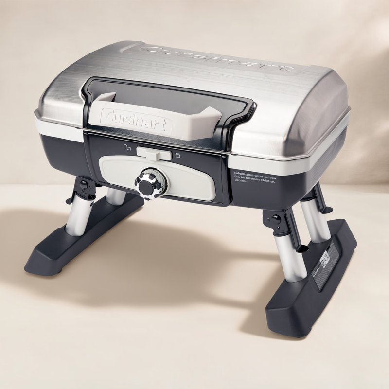 Barbecue portatif au propane liquide 5500 BTU Cuisinart, Argenté / Noir