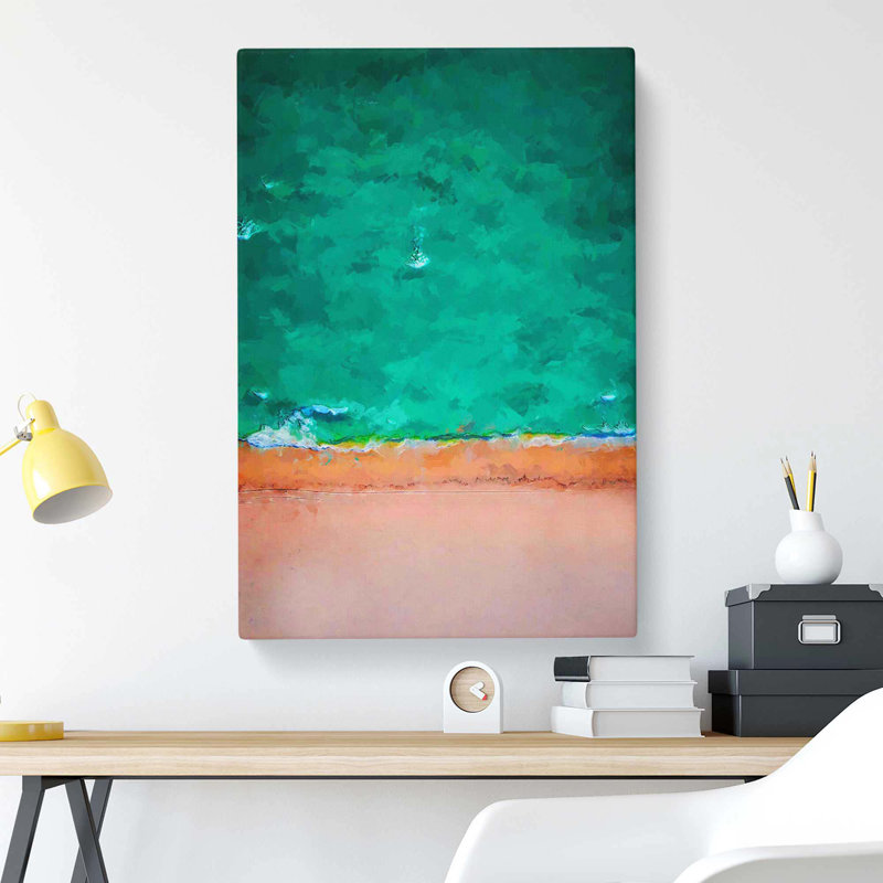 South Beach View in Miami Florida in Abstract - Wrapped Canvas, 60 cm H x 40 cm W
