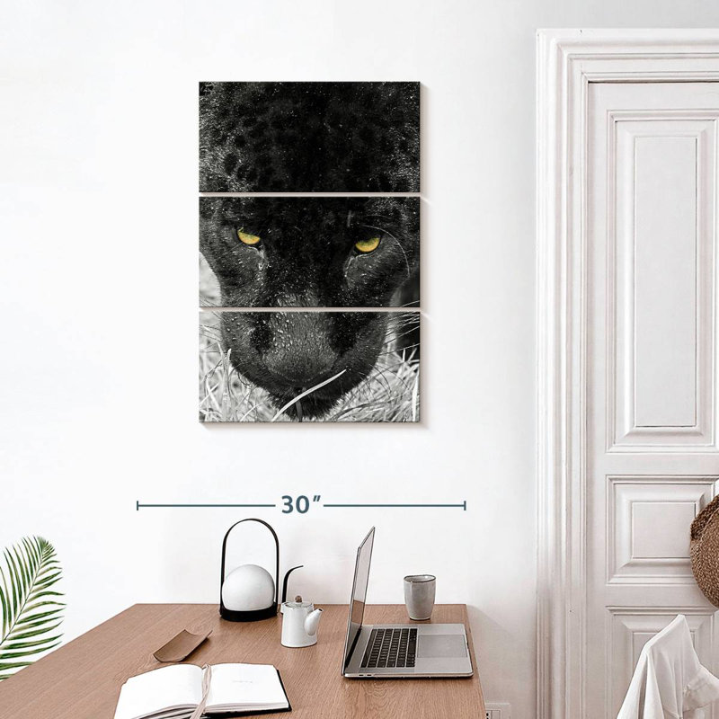 Brampt Black Panther Face, 32'' H x 20'' W