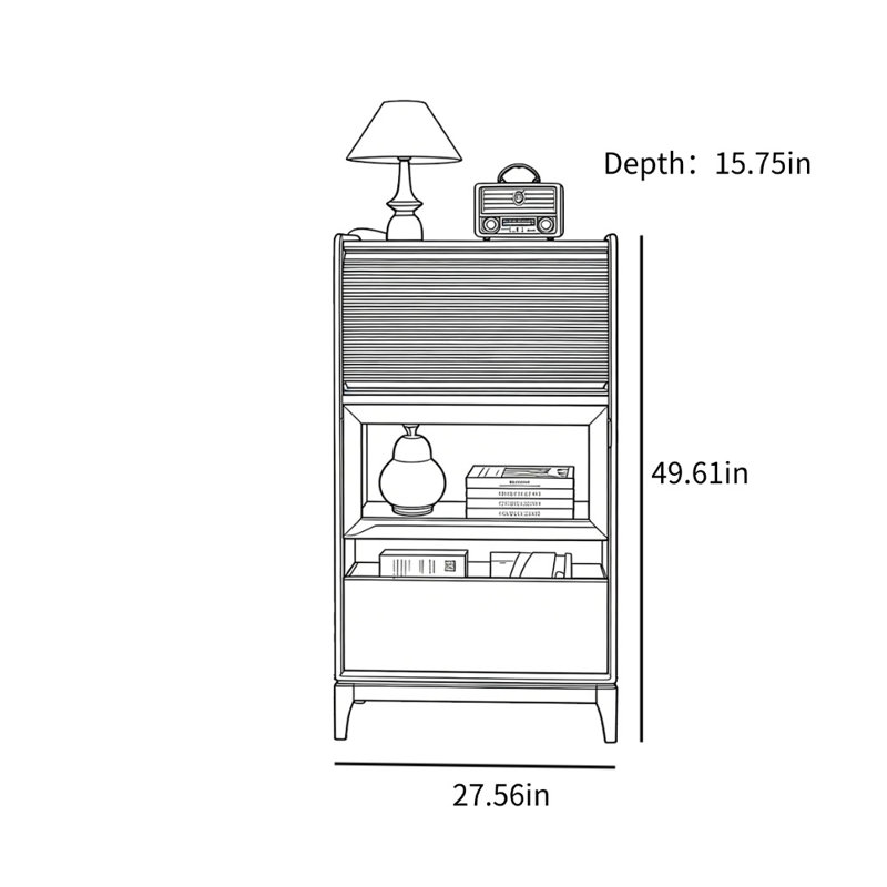 Armoire d'appoint en verre