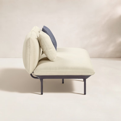 65.5'' Wide Aluminum Loveseat with Cushions