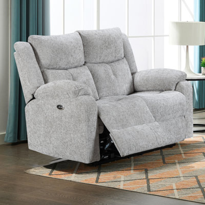 Rosevale Manual Recliner Armchair - Silver