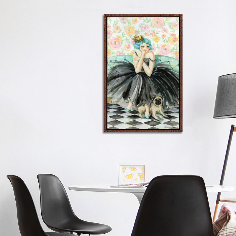 Eloise And George by Bella Pilar - Gallery-Wrapped Canvas Giclée on Canvas, 101.6 cm H x 66.04 cm W, Black