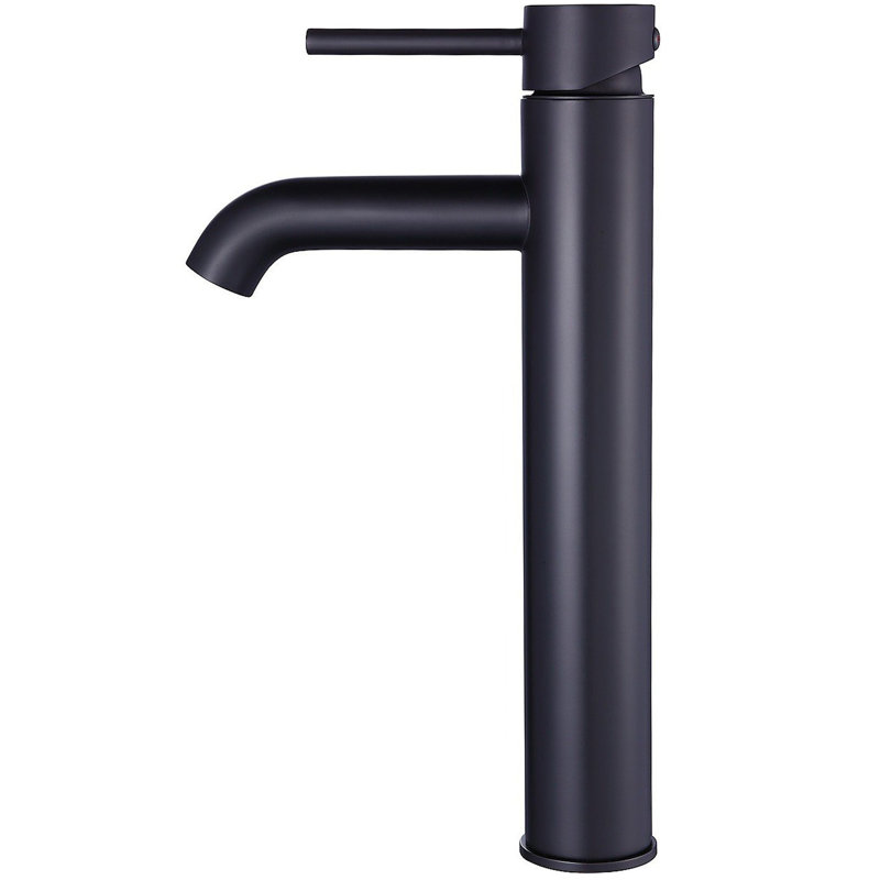 Robinet pour salle de bain à un trou Myers, Noir mat