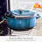 Merten And Storck 7 Quarts Non-Stick Enameled Cast Iron Round Dutch Oven-75204755