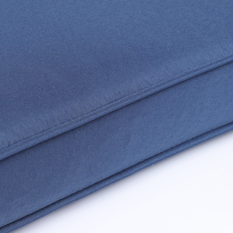 Chaise Lounge Cushion Mat With - Navy Blue, Breathable Material, Protected, Fade Proof, Removable Zipper Cover, Stable Foam Filling Outdoor Furniture Fabric, To Sun And Fading, Washable Comfortable