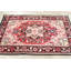 Tapis indien rouge à motif géométrique 3x5