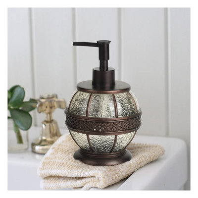 Resin Liquid Soap Dispenser with Oil-Rubbed Bronze Finish