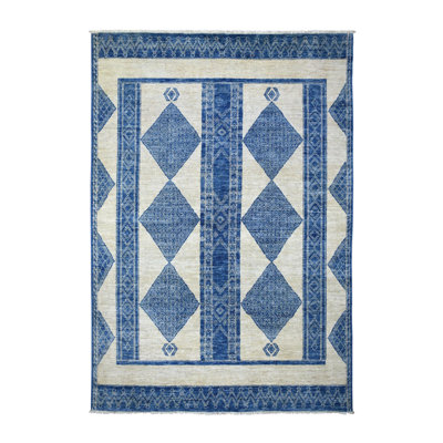 Seichi One-of-a-Kind 5'10" X 8'9" New Age Area Rug in Blue