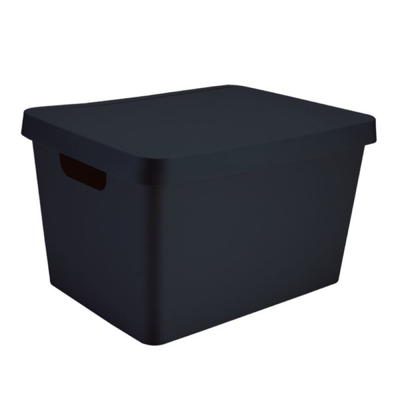 Rebrilliant Nyeisha Plastic Storage Tub & Tote, 17.96 quart, Gray