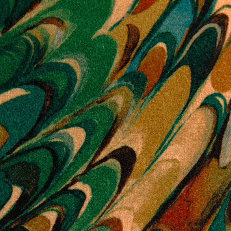 Taplow Velvet, Teal/Bronze