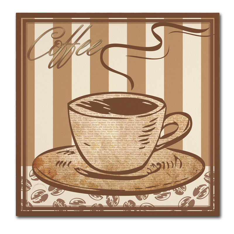 «Coffee» par Fine Fine Art, impression sur toile, H 18 po x l 18 po